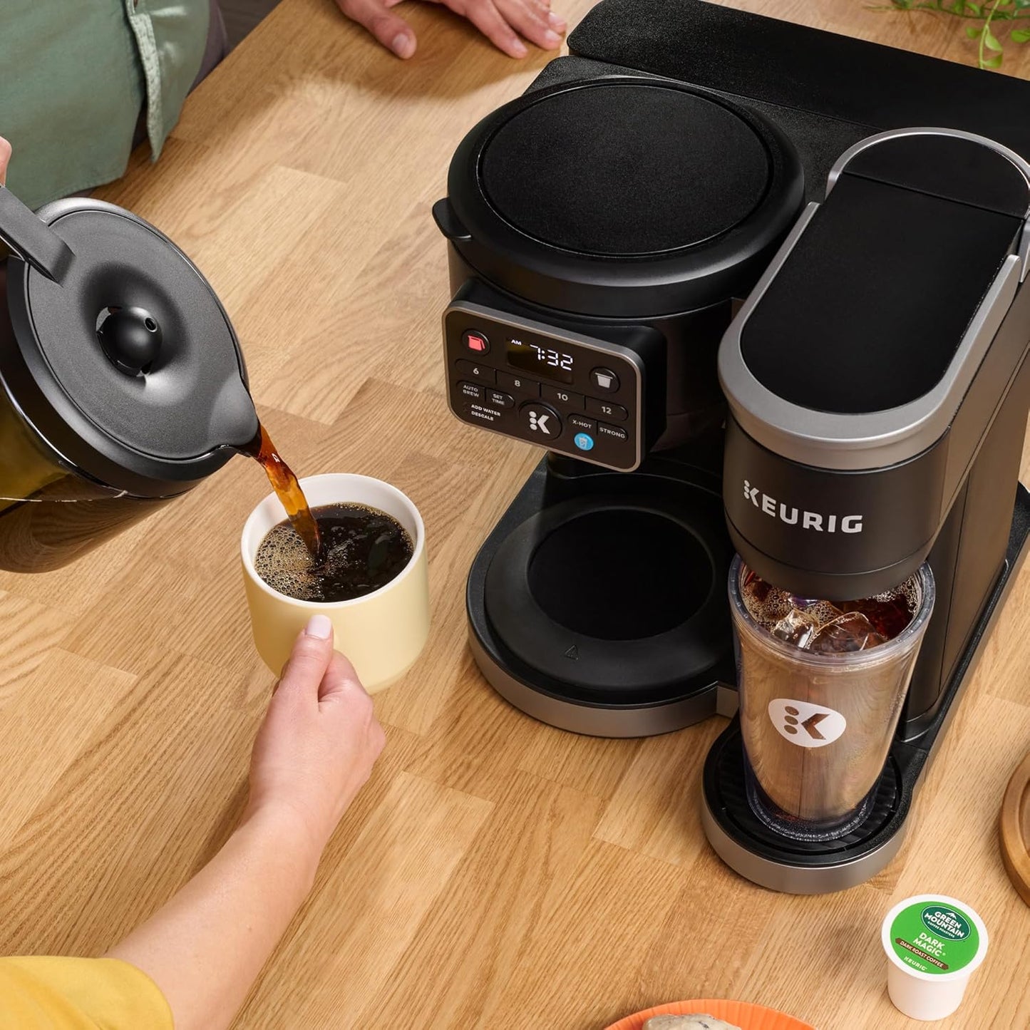 Keurig K-Duo Hot & Iced Single Serve & Carafe Coffee Maker, MultiStream Technology, 72oz Reservoir K5600