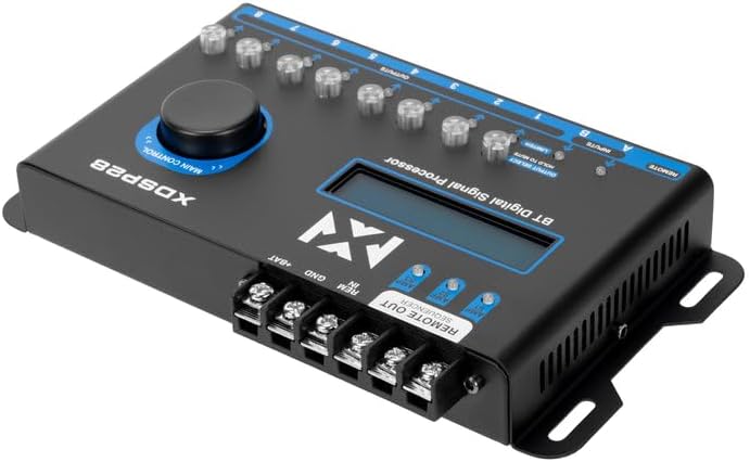 8-Channel X-Series 15 Band Parametric EQ Digital Signal Processor with LCD Display, Bluetooth and Remote