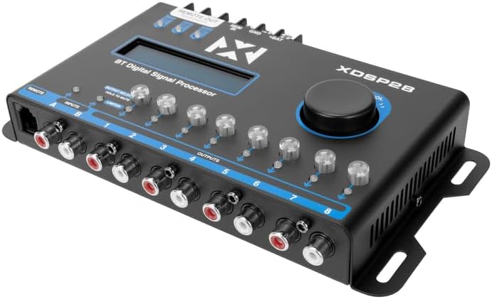 8-Channel X-Series 15 Band Parametric EQ Digital Signal Processor with LCD Display, Bluetooth and Remote