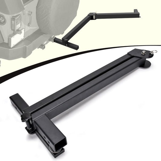 Swing Away Bike Rack Hitch Mount Extension 2' Receiver, Heavy Duty Bicycle Rack Swing Away Hitch Mount