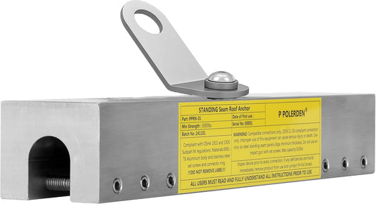 Standing Seam Roof Anchor Clamp, Reusable Roofing Anchors For Fall Protection Safety kits, No Drill