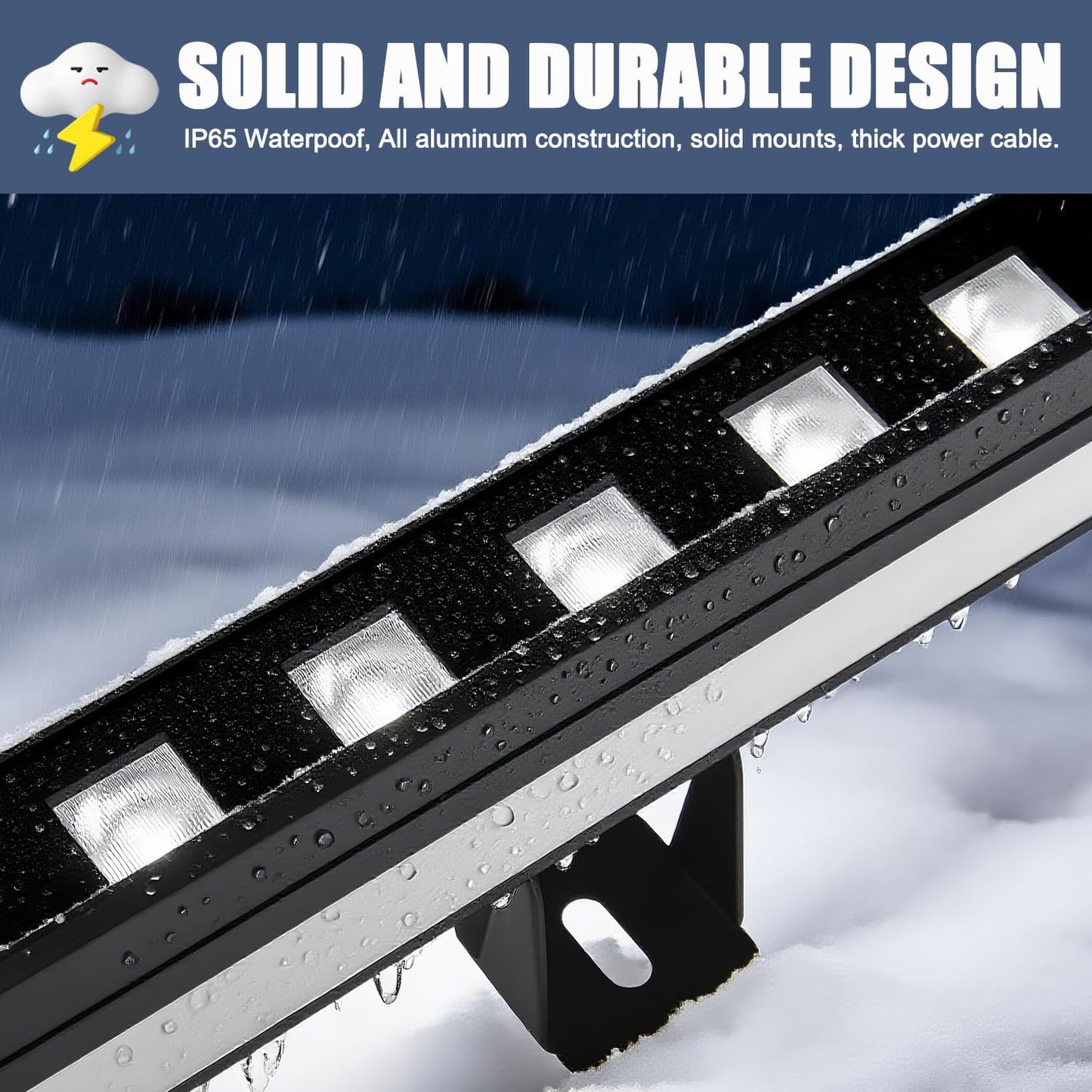Dual-Sided LED Wall Washer Lights, 24W 5000K Daylight Wall Washer Light Bar, 12W RGBW Dimmable Linear