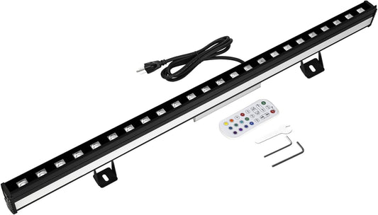 Dual-Sided LED Wall Washer Lights, 24W 5000K Daylight Wall Washer Light Bar, 12W RGBW Dimmable Linear