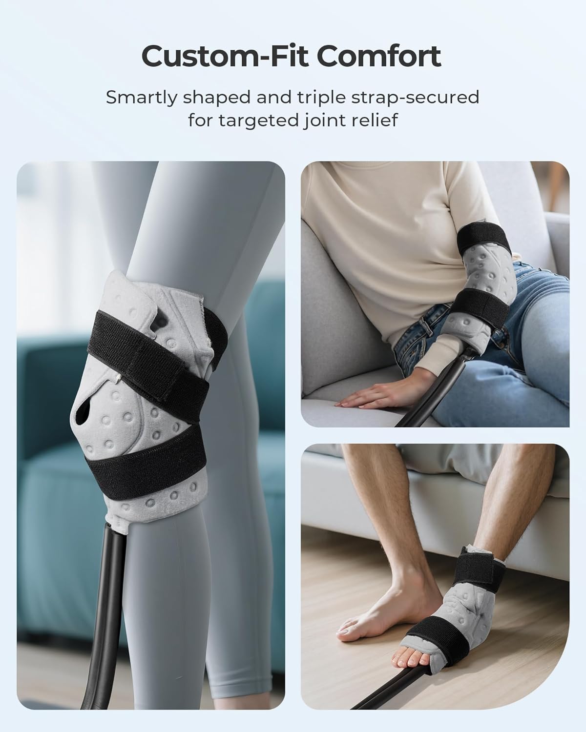 purella Cold Therapy Machine, Ice Machine for Knee After Surgery, 12H Cooling, 14 Quart Tank, 30dB Quiet Pump, Remote Control, 6.2FT Long Hose,