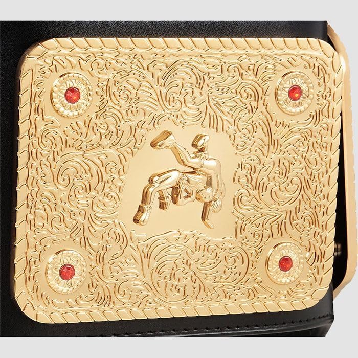 Big Gold 2mm Championship Title Belt Replica, World Heavyweight Wrestling Belt