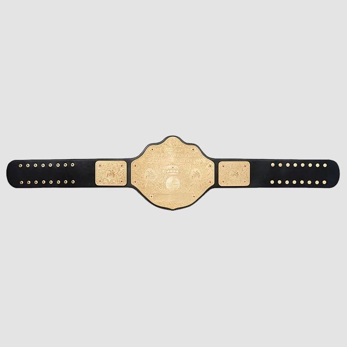 Big Gold 2mm Championship Title Belt Replica, World Heavyweight Wrestling Belt
