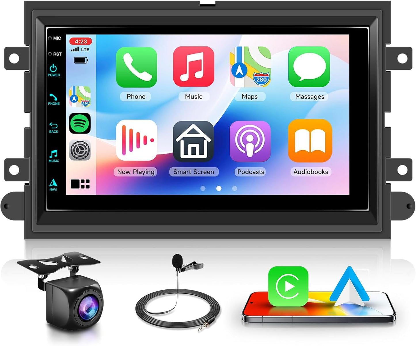 2G+64G 7inch Radio for Ford F150 F250 F350 Fusion Edge Explorer Expedition, Car Stereo, Wireless, Carplay/Android