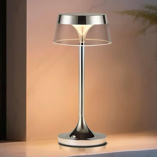 Cordless LED Table Lamp, Portable 3 Color Stepless Touch Dimmable Desk lamp, Rechargeable Table Lamp