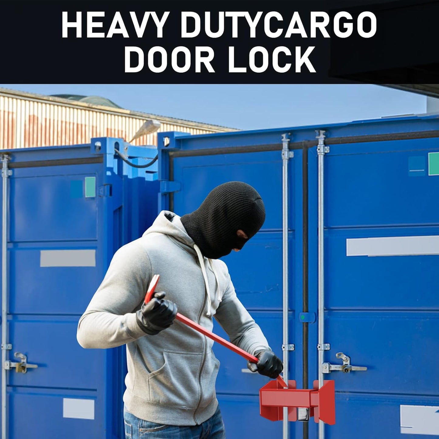 Shipping Cargo Container Door Lock, Heavy Duty Container Trailer Door Locks for Semi Trailers, Cargo Vans