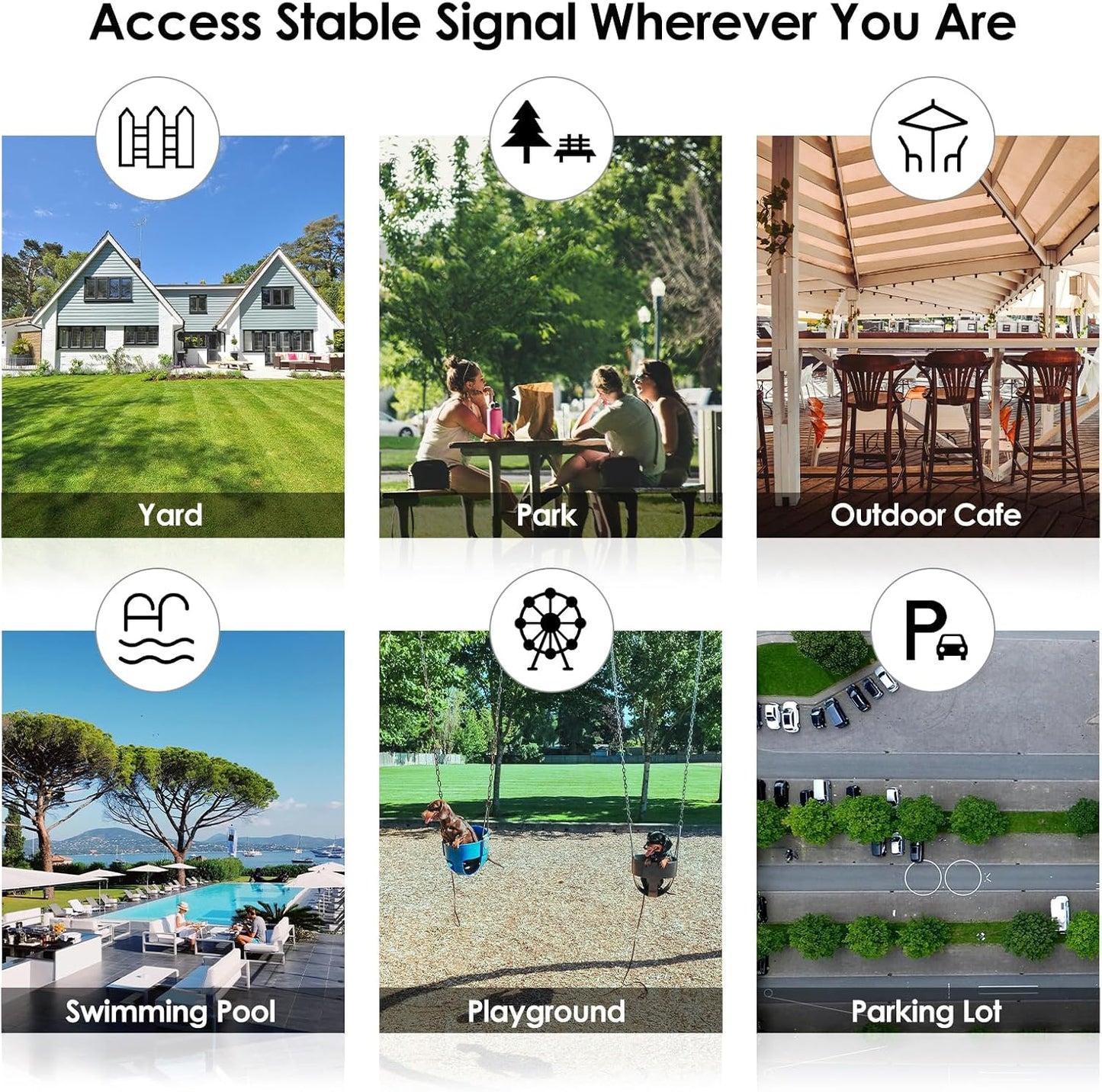 Outdoor WiFi Extender Long Range, WAVLINK Weatherproof WiFi Extender Signal Booster Outdoor with POE