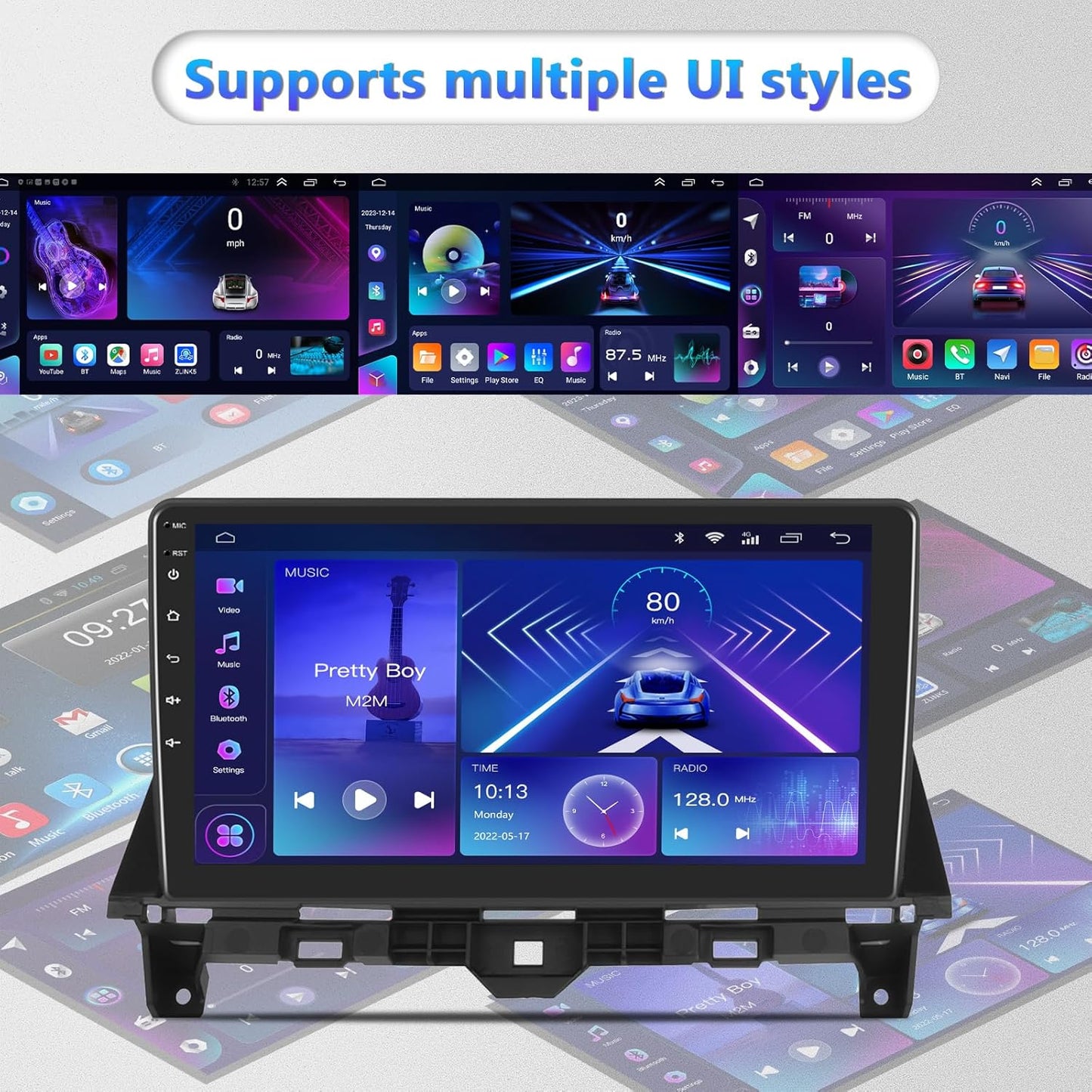 2G+64G Car Stereo Radio for Honda Accord, 2008-2013 with Wireless Carplay Android Auto, 10.1 inch Touch Screen