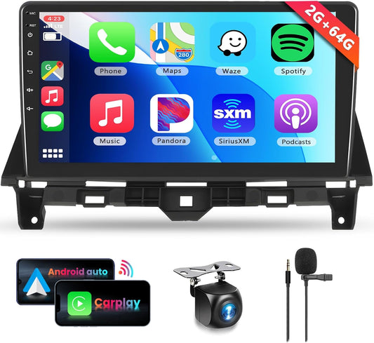 2G+64G Car Stereo Radio for Honda Accord, 2008-2013 with Wireless Carplay Android Auto, 10.1 inch Touch Screen