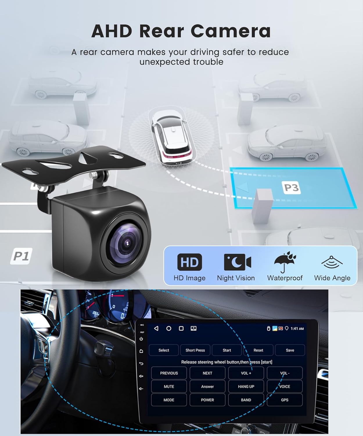 4G+64G Car Radio Stereo for Ford Fusion 2013-2019 for Ford Mondeo, Android 13 9 Inch Wireless Carplay/Android