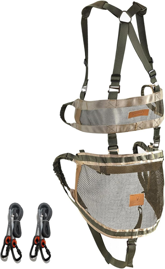 Tree Saddle Hunting Kit, Lightweight Tree Climbing Saddle Adjustable  Accessory with removable Padding