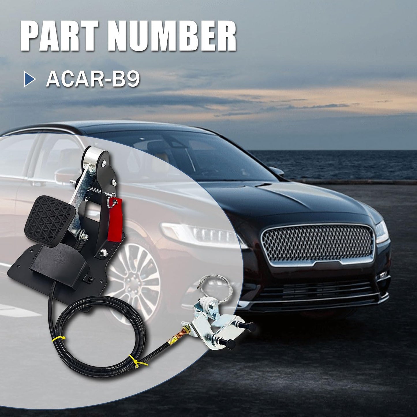 Universal Right Hand Drive Conversion Kit, Dual Brake System for Driving Instructor Vehicles