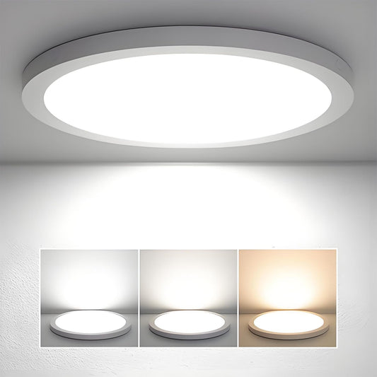 LED Ceiling Light 2 Pack 20 Inch Round with Dimming, 3 CCT Options, 40W Super Slim Flush Mount Panel