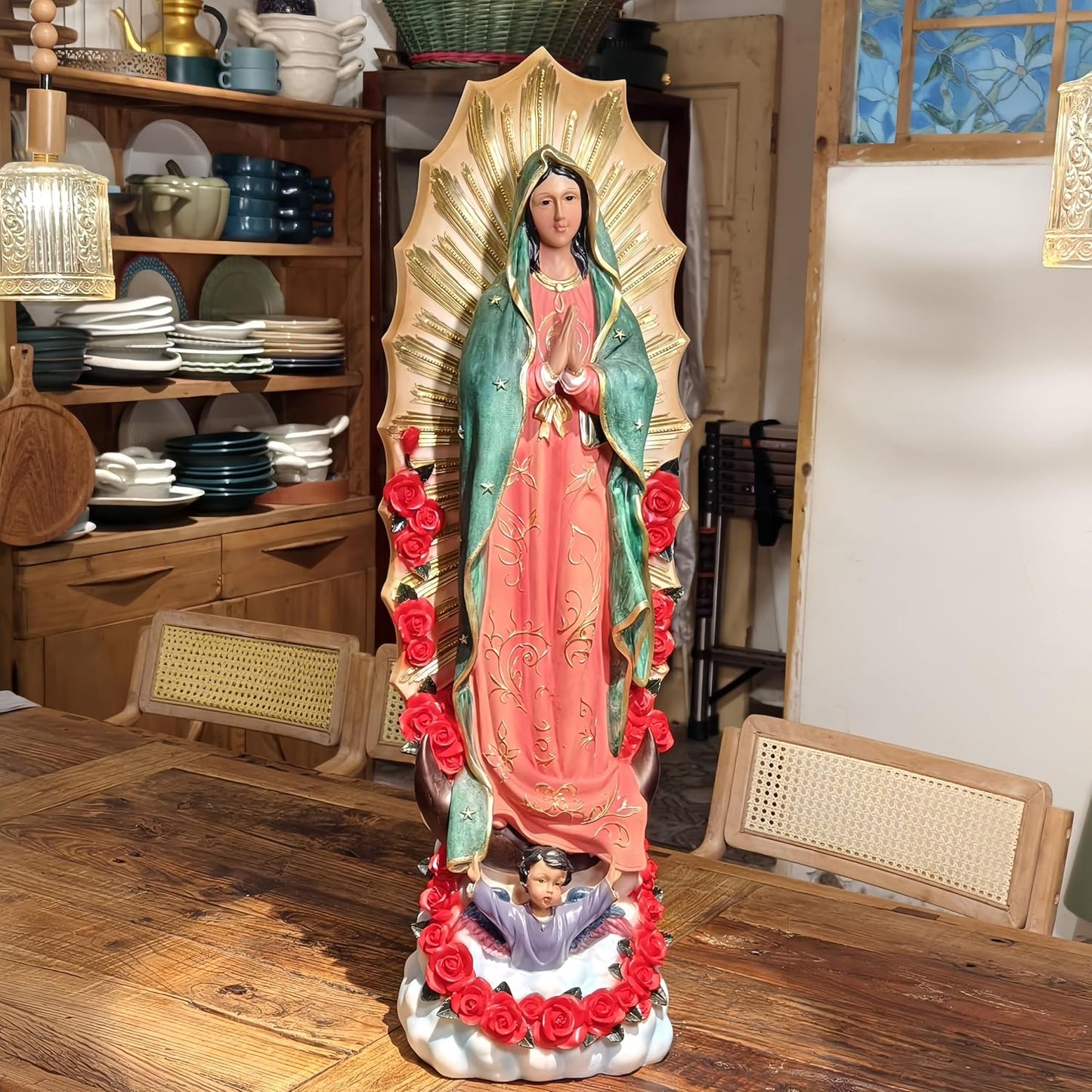 Our Lady of Guadalupe Large 36' High Christian Decor Religious Statue Catholic Gift
