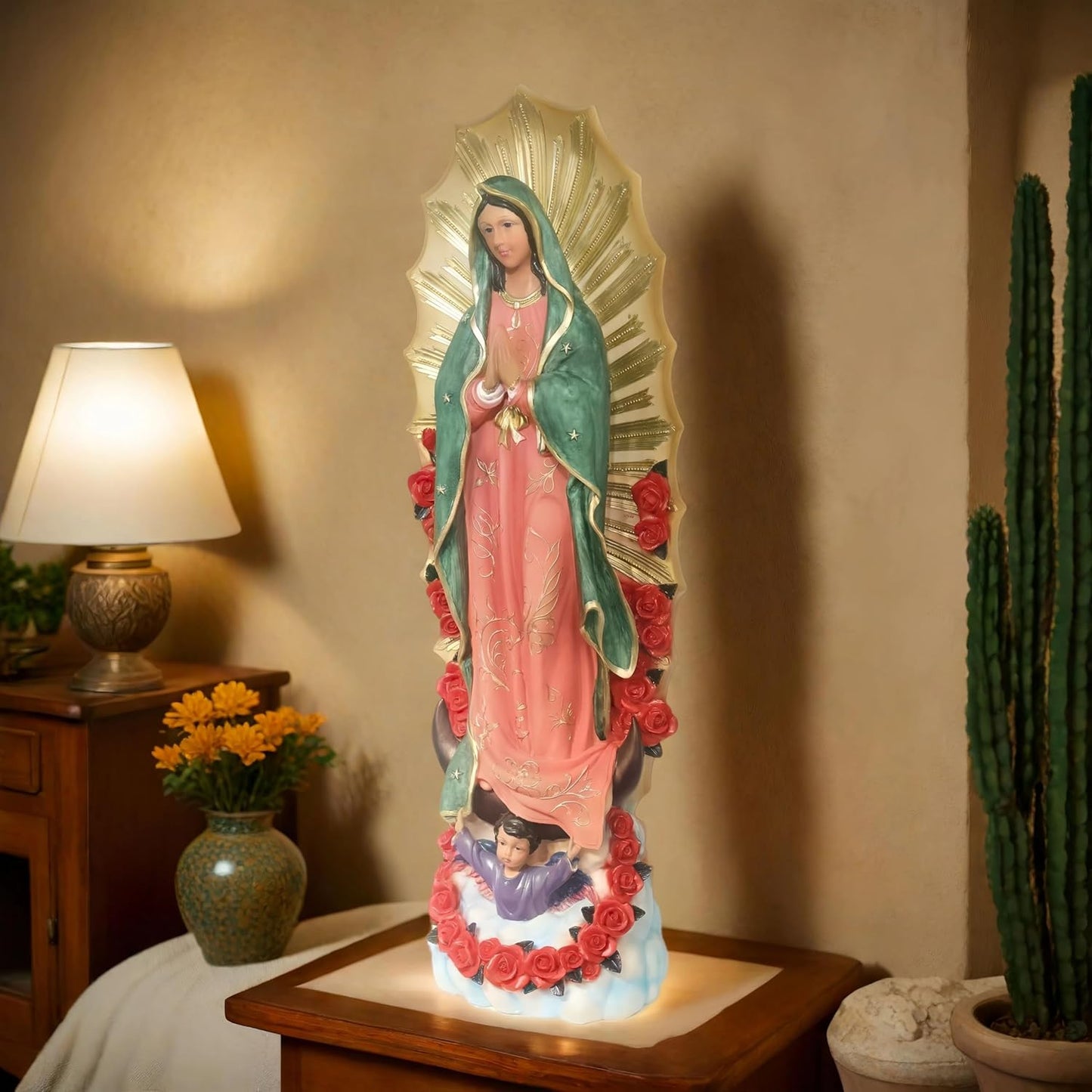 Our Lady of Guadalupe Large 36' High Christian Decor Religious Statue Catholic Gift