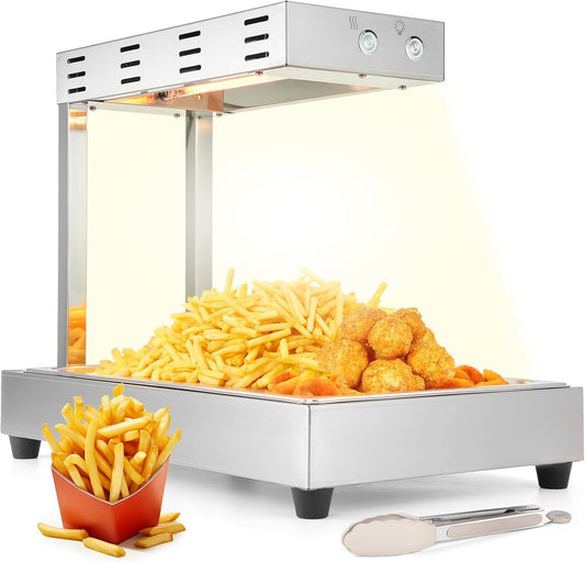 Food Warmer Warmer, 500W W, Electric Commercial Heat Lamp for Food, Stainless Steel