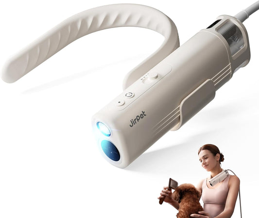 Pet Neck Dryer, Professional Dog Dryer for Pet Grooming, Hands-Free Dog Blow Dryer with Neck Hanging