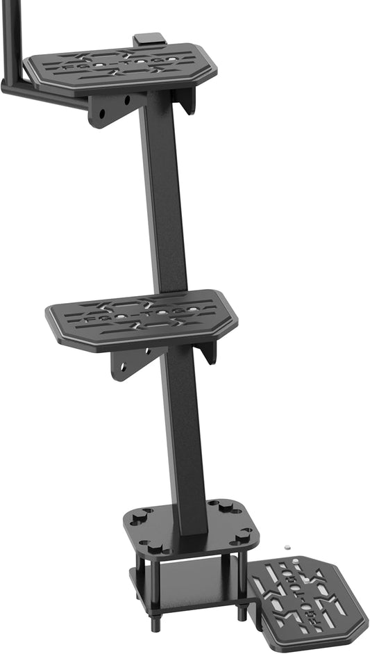 Heavy Duty Boat Trailer Steps with Handle,3-Step Boat Ladder for Deep V Boat Trailer Tongue Steps, 450Lbs Cap