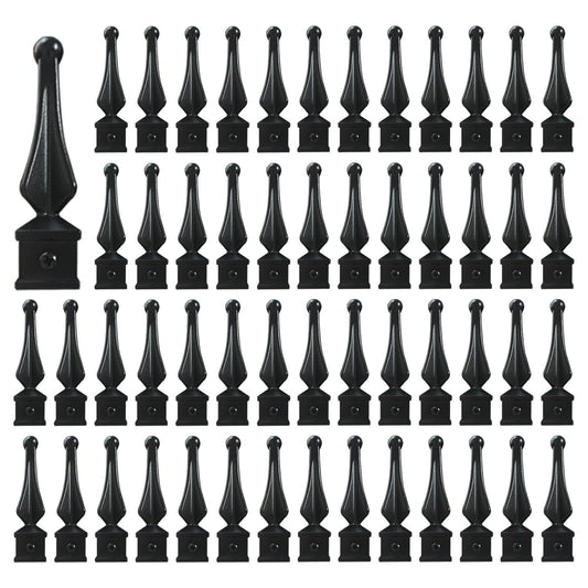 100 Pack Aluminum Imperial Fence Spear Finials, 3/4' Decorative Topper Caps for Wrought Iron Fence