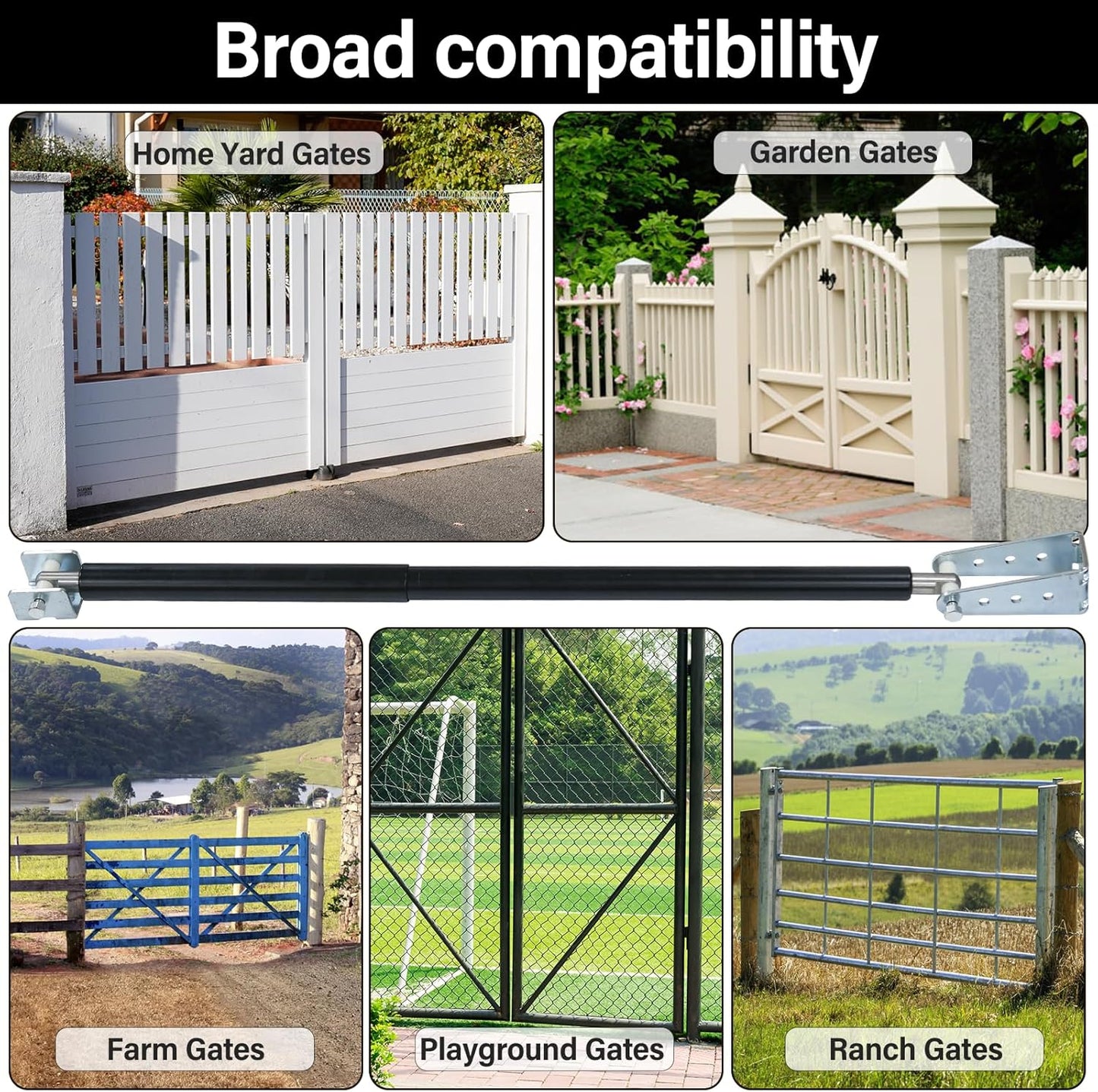 TB200 Hydraulic Outdoor Gate Closer for 50 to 145 lb. Gates