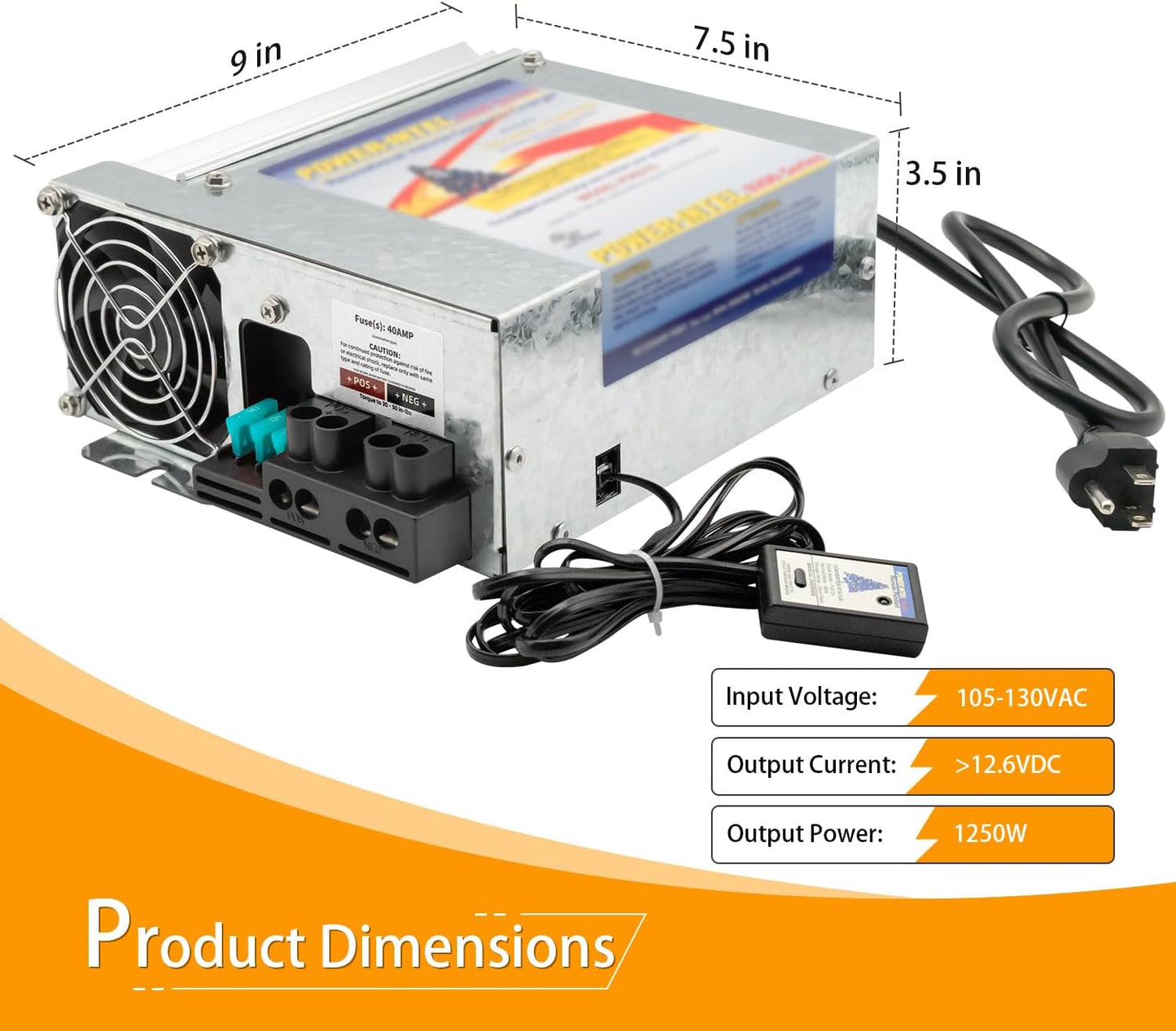 PD9260 RV Power Converter, 60Amp 120V to 12V RV Converter Charger 9200 Series Converter/Charger