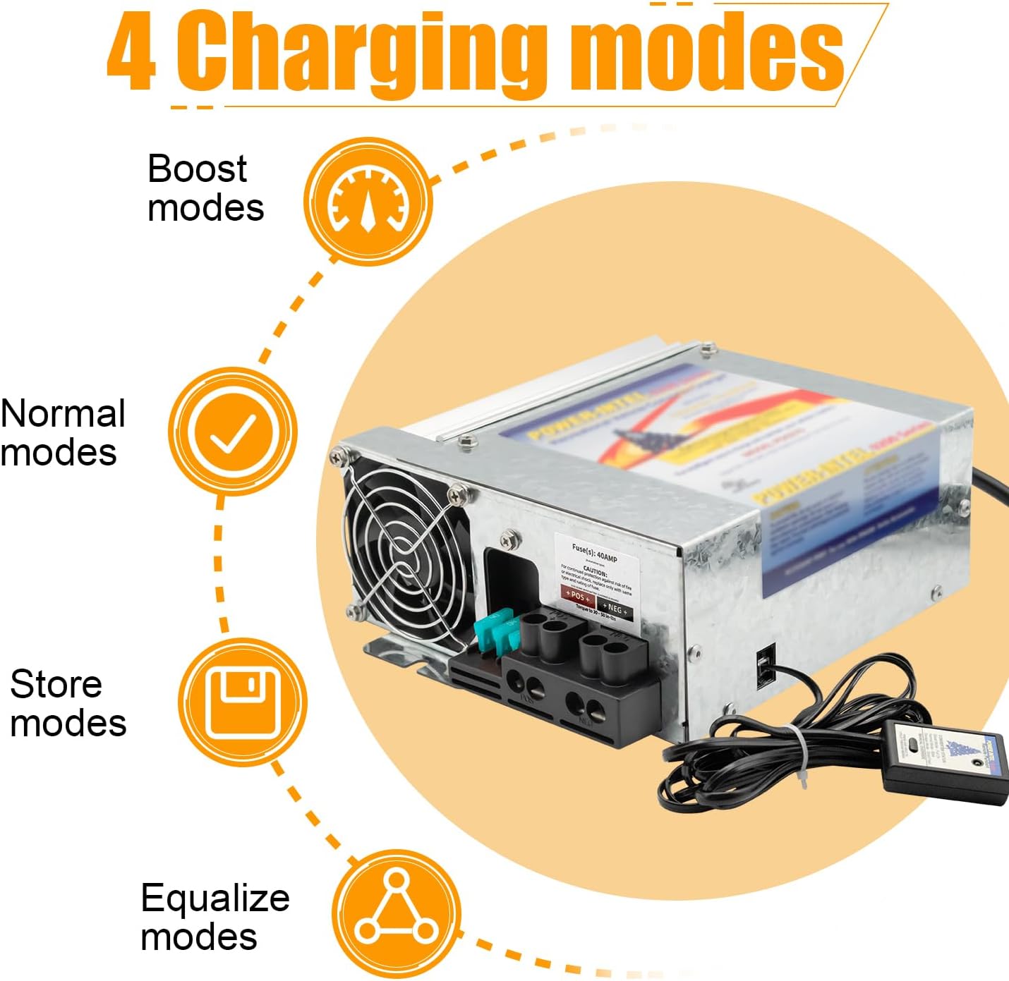 PD9260 RV Power Converter, 60Amp 120V to 12V RV Converter Charger 9200 Series Converter/Charger