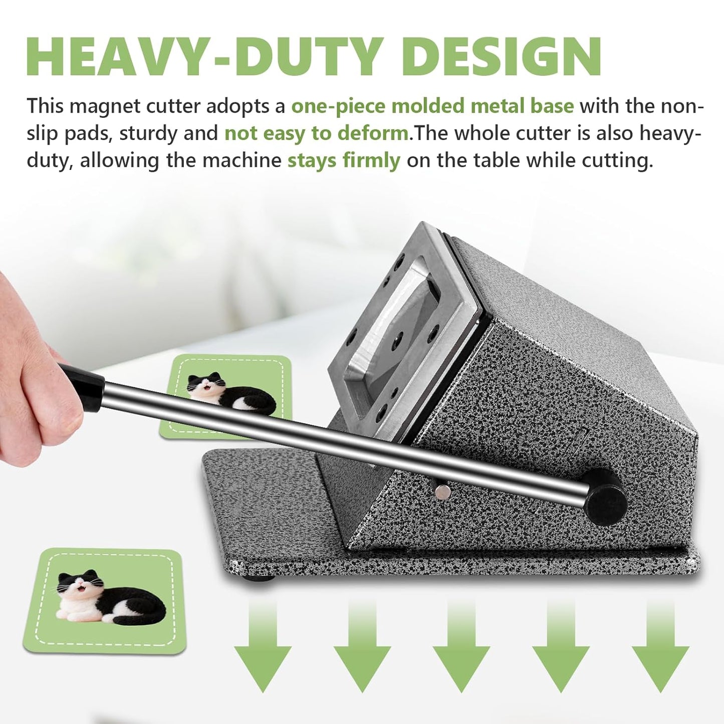 2x2 Fridge Magnet Paper and Photo Cutter; Square Paper Punch; Cutter for Magnets, Buttons, Stickers, Cardstock
