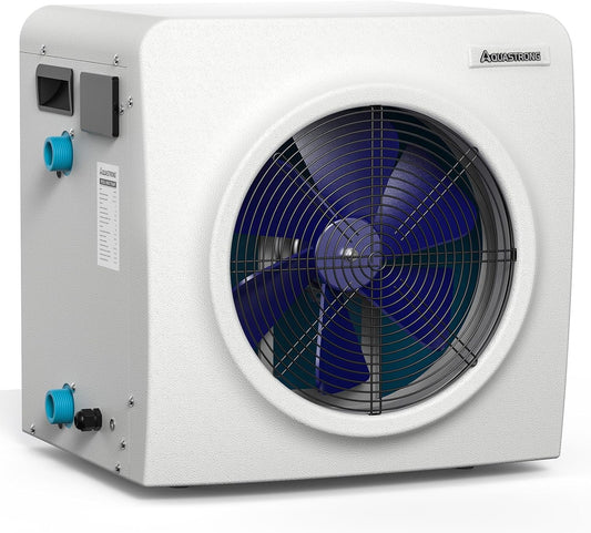 Aquastrong Swimming Pool Heat Pump 16000BTU for Above and In Ground Pools, High Efficiency, All Electric