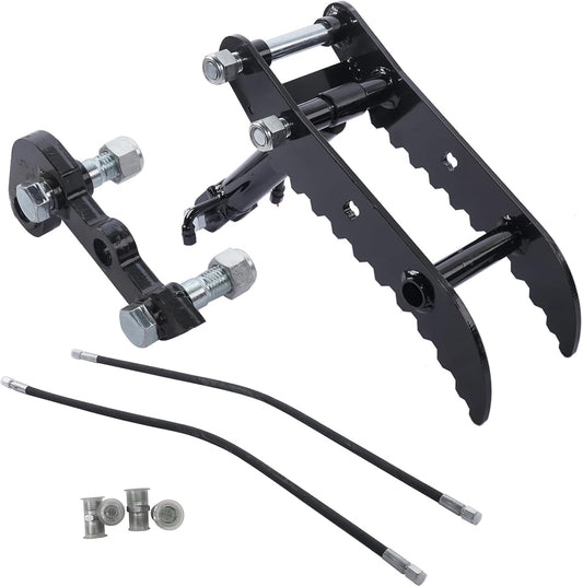 Hydraulic Thumb Clip Attachment for Mini Excavators up to 3 Tons, 3-Hole L-Shaped Heavy-Duty Excavator Thumb