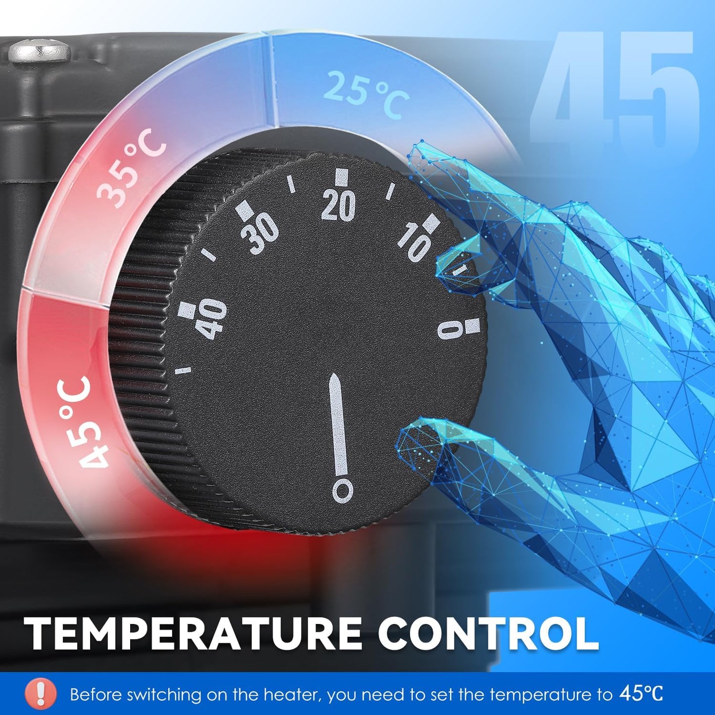Hot Tub Thermostat, 2KW 110V Spa and Bathtub Thermostat w/ Adjustable Temp Control for up to 400 Gal
