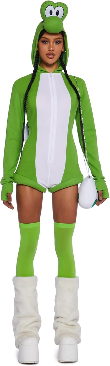 Yoshi/Dinosaur Inspired Video Game Costume- X-Large, Halloween, Cosplay, Costume Party, Convention