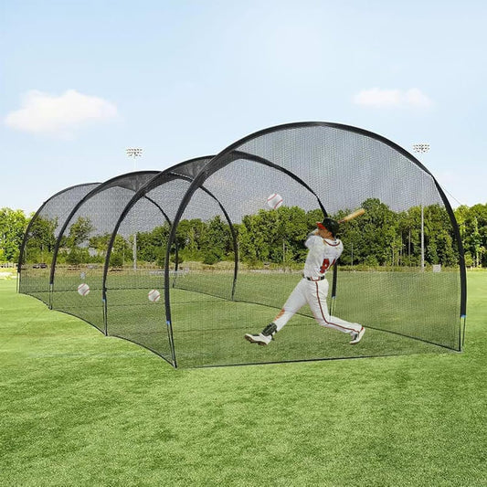 30x13x9ft Portable Baseball Batting Cage Net for Backyard, for Baseball Practice, Softball Hitting Equipment, Collapsible