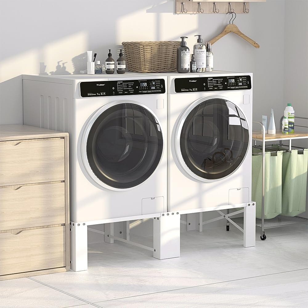 2-Pack 29' Laundry Pedestal, Heavy Duty Washer and Dryer Pedestal Stand Raiser, Anti-Vibration, Anti-Slip