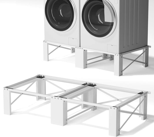 2-Pack 29' Laundry Pedestal, Heavy Duty Washer and Dryer Pedestal Stand Raiser, Anti-Vibration, Anti-Slip