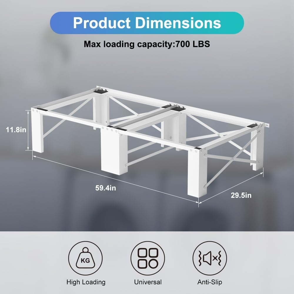 2-Pack 29' Laundry Pedestal, Heavy Duty Washer and Dryer Pedestal Stand Raiser, Anti-Vibration, Anti-Slip