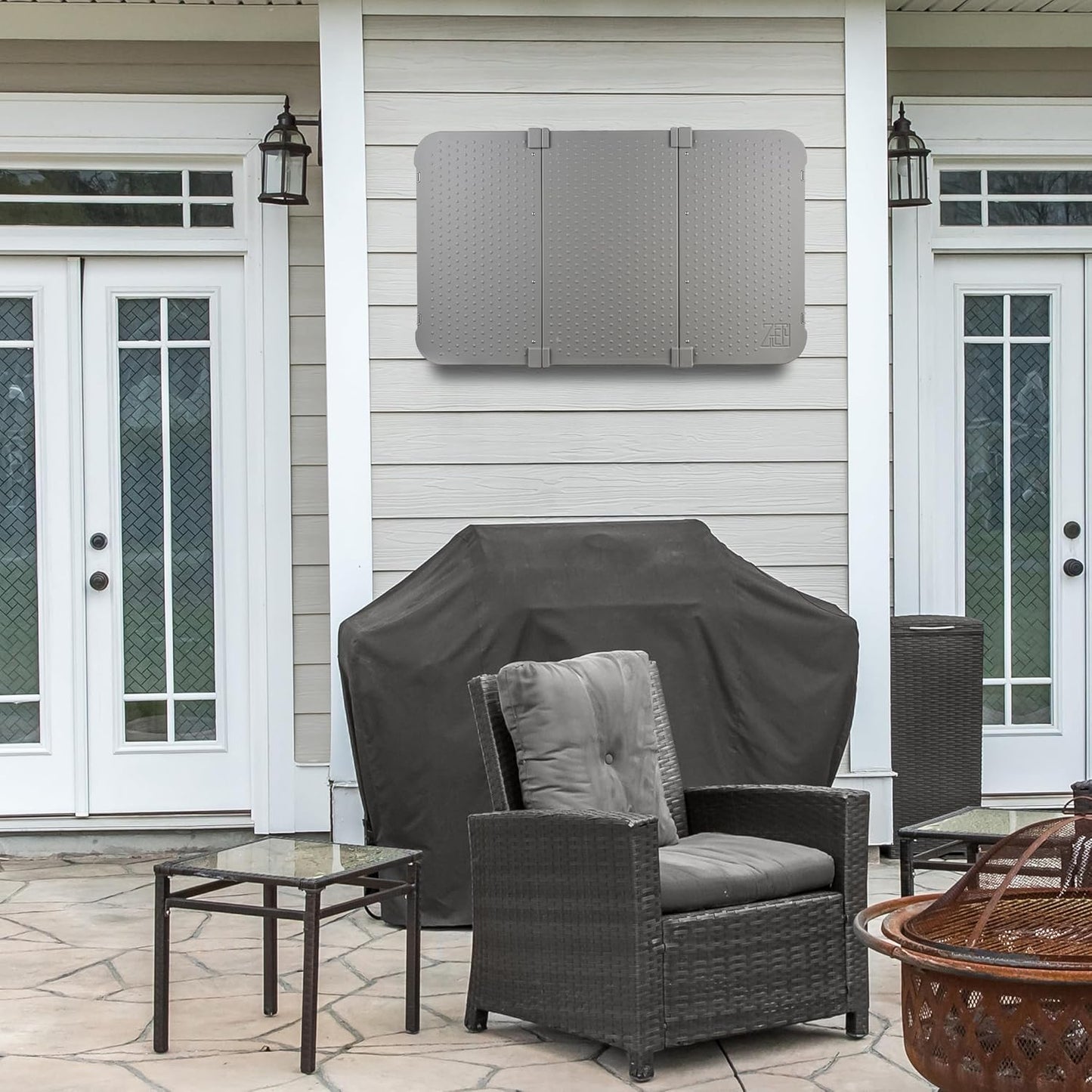 Outdoor TV Cover and Waterproof Case, Fits 32-50' TVs, Includes 180-degree Full Motion Universal Wall Mount