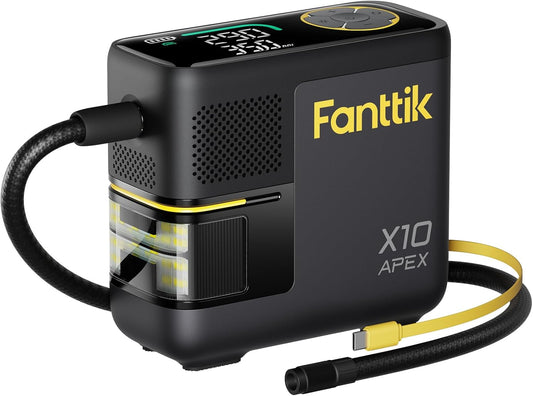 X10 APEX Portable Air Compressor, Fast Inflation, 150 PSI Cordless Tire Inflator, Digital Pressure Gauge