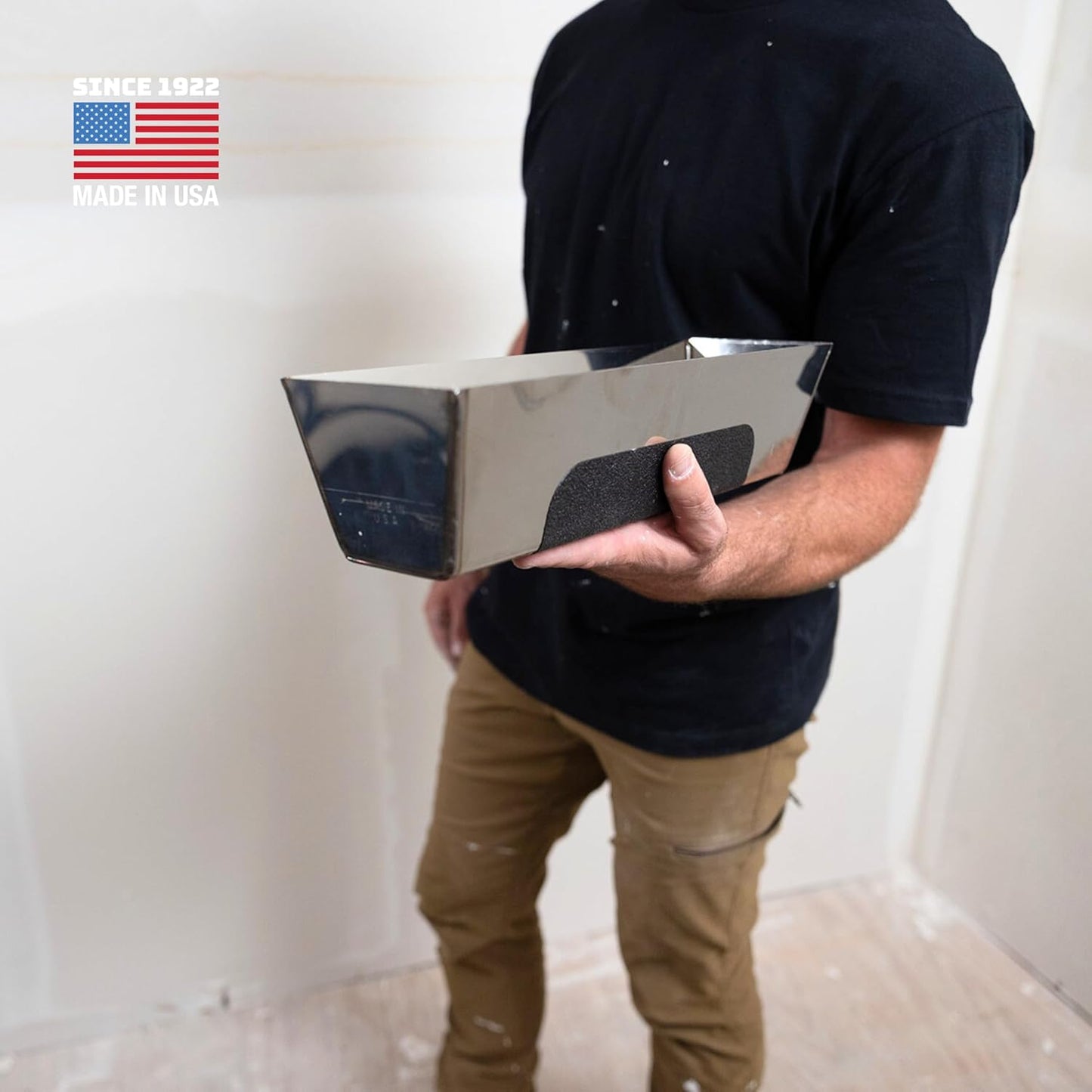 Made in USA Ultimate Drywall Finishing Kit, Stainless Steel, Professional Quality, Mud Pan, Drywall, Knife, Pail, Scoop