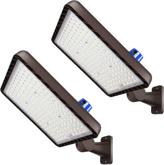 480W LED Parking Lot Light, Dusk to Dawn, Outdoor Commercial Lighting, IP65, 5000K, Heavy Duty, 2 Pack