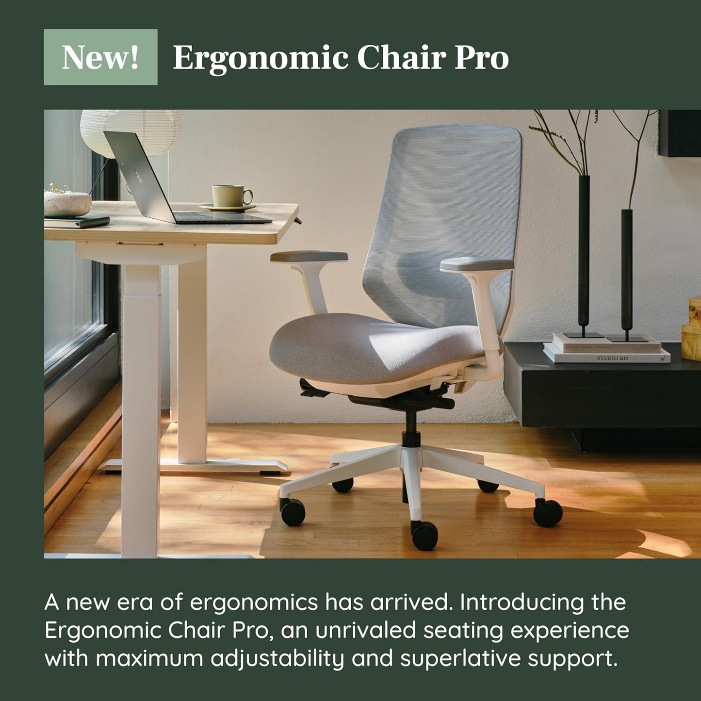 Mesh Office Chair with 14 Points of Adjustment - Height, Depth, Tilt Adjustable, 5D Armrests