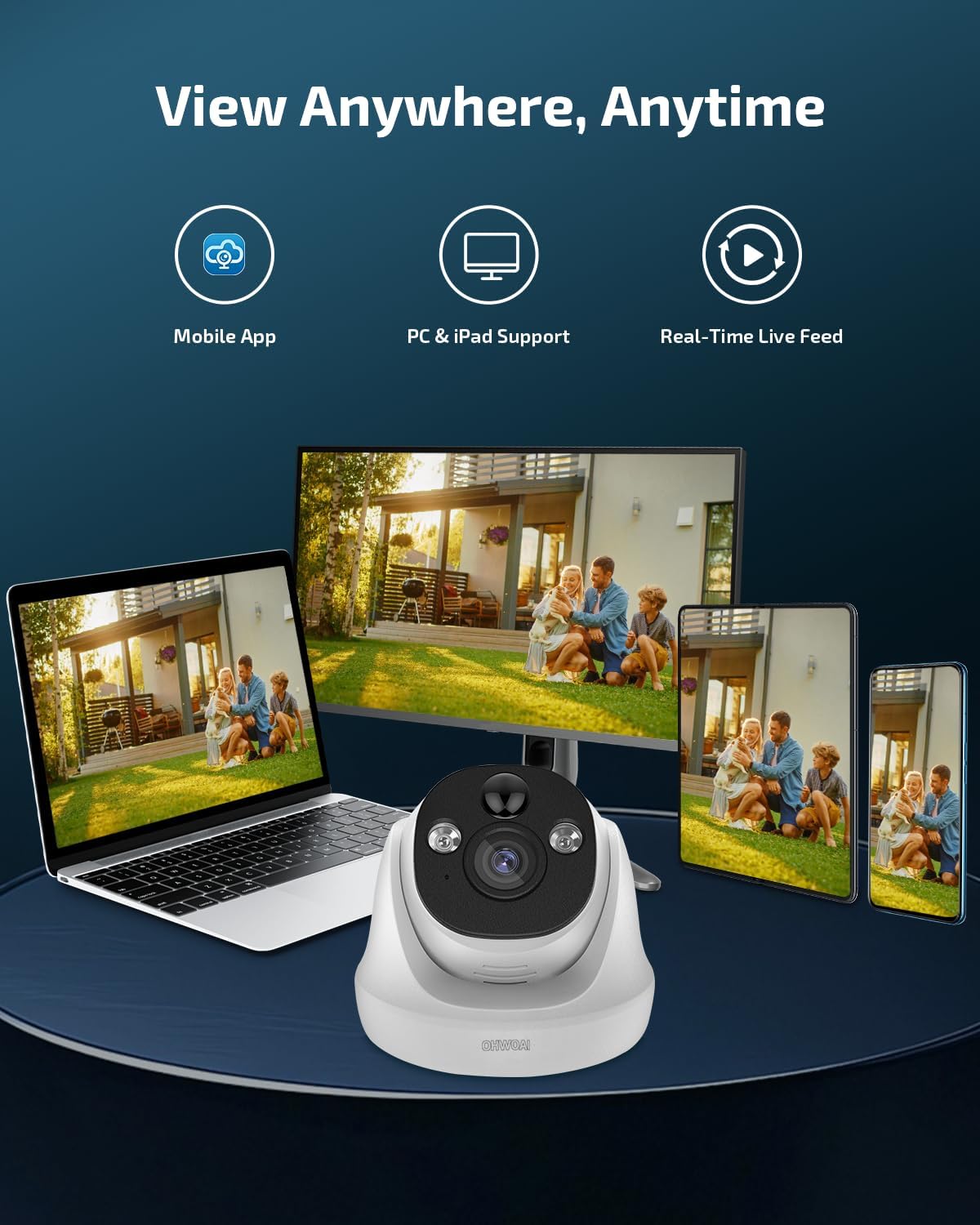 4K Ultra HD Wired Security Camera System Outdoor, 8CH NVR w/ 4 POE IP Cameras, 130° Wide Angle, Motion