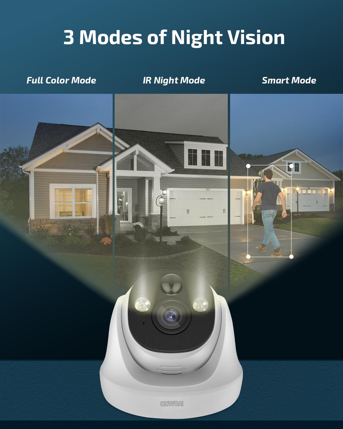 4K Ultra HD Wired Security Camera System Outdoor, 8CH NVR w/ 4 POE IP Cameras, 130° Wide Angle, Motion