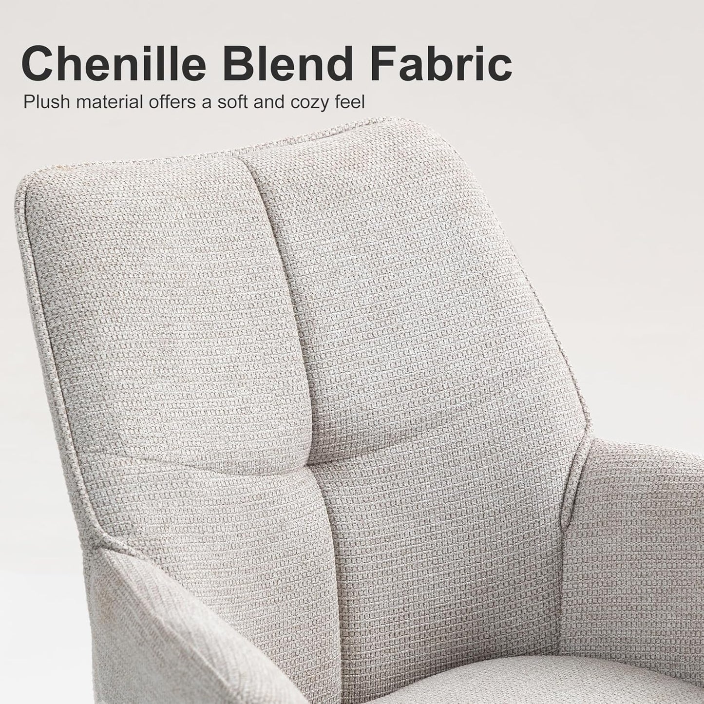 Swivel Dining Chairs, Set of 2,  Upholstered, with Metal Legs Comfortable Back for Living Room, Bedroom,Study Room