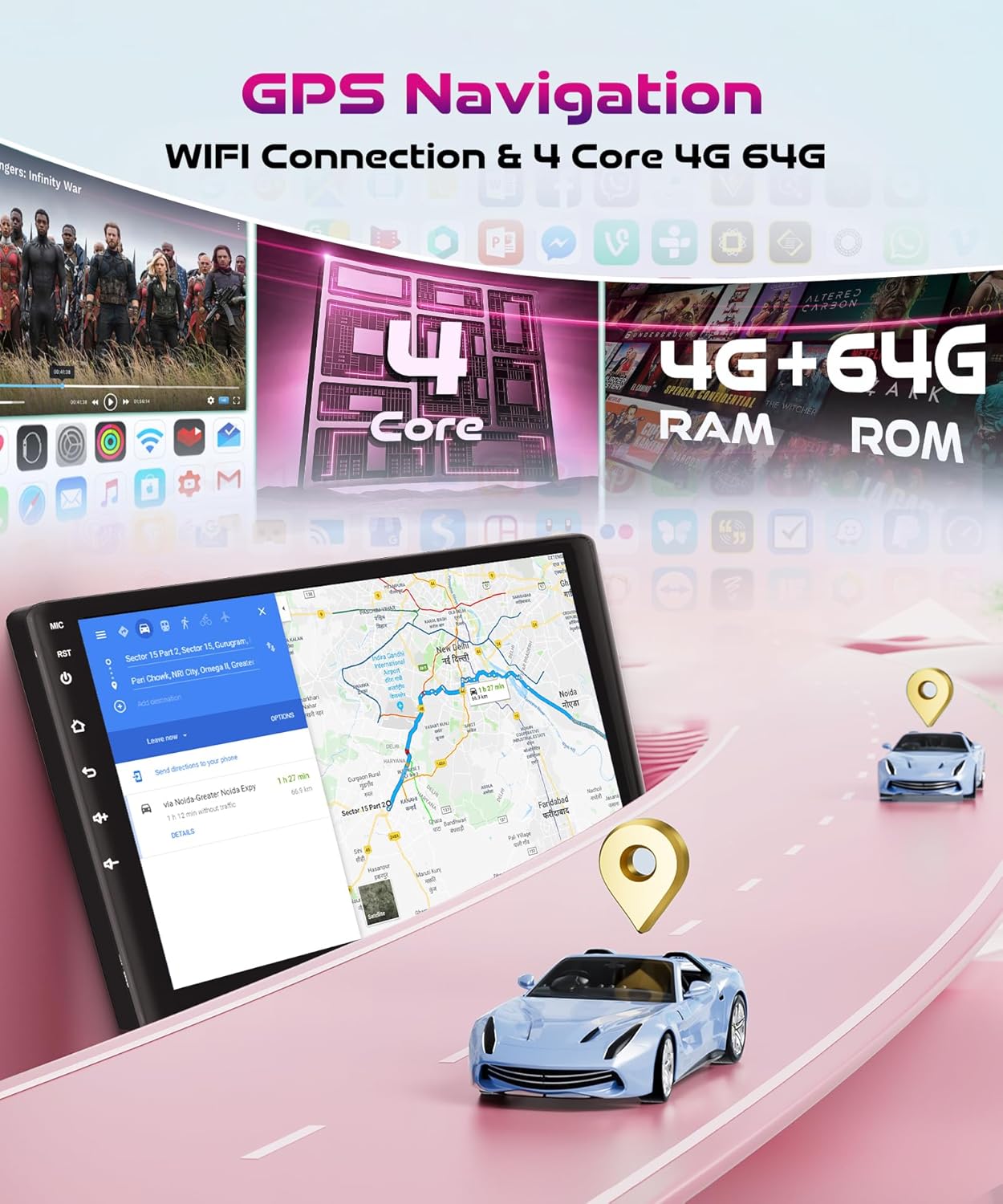 4G+64G Radio for Merc Benz W164 X164 ML350 ML500 ML280 GL320 GL350 GL450 2005-2011 GL ML Class
