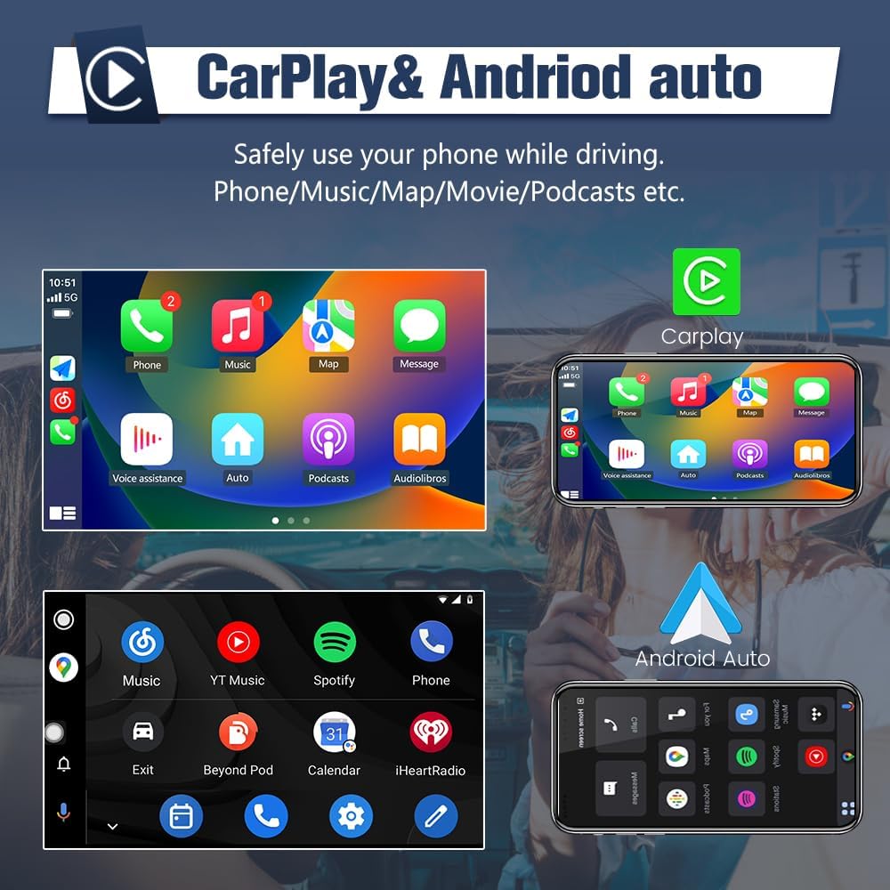 Car Radio Stereo for Ford F150 2009-2012, 9' Touch Screen 2G+32G w/ Carplay/Android, Head Unit