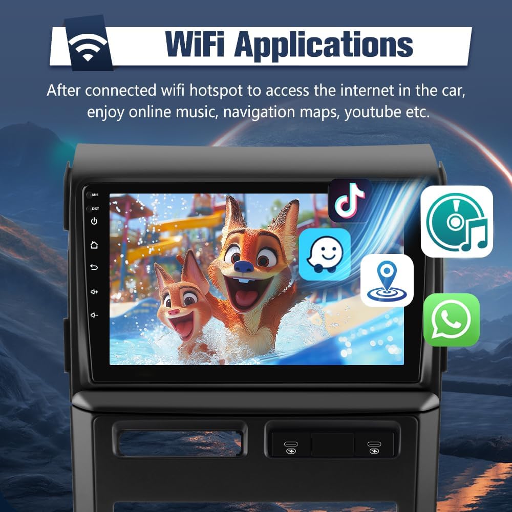 Car Radio Stereo for Ford F150 2009-2012, 9' Touch Screen 2G+32G w/ Carplay/Android, Head Unit