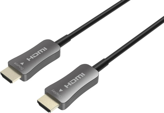 8K HDMI 2.1 Cable 200ft, AOC Active Optical Fiber HDMI Cable, 48Gbps, 8K@60Hz, 4K@120Hz, HDR10+, eARC, HDCP 2.3, EMI-Free, Gold-Plated, Braided Jack
